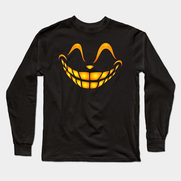 Smiley Face Long Sleeve T-Shirt by Mako Design 